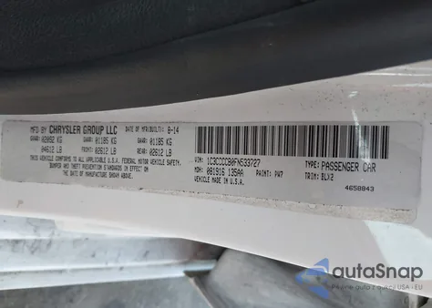2015 Chrysler 200 C from USA, damaged, VIN 1C3CCCCB0FN533727